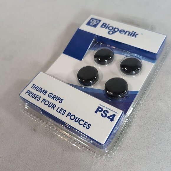 Biogenik PS4 PlayStation 4 Thumb Grips NEW Package Of 4 Black WL098 SEALED - Picture 7 of 7